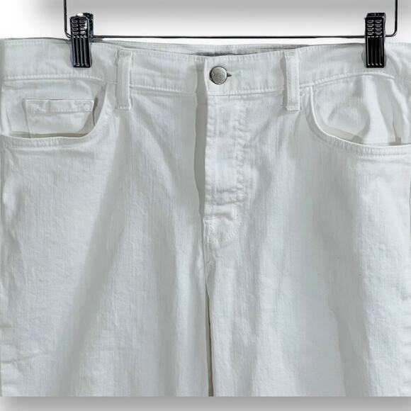 J Brand White Straight Skinny Button Fly Jeans Size 28 Modern Classic - Picture 6 of 11